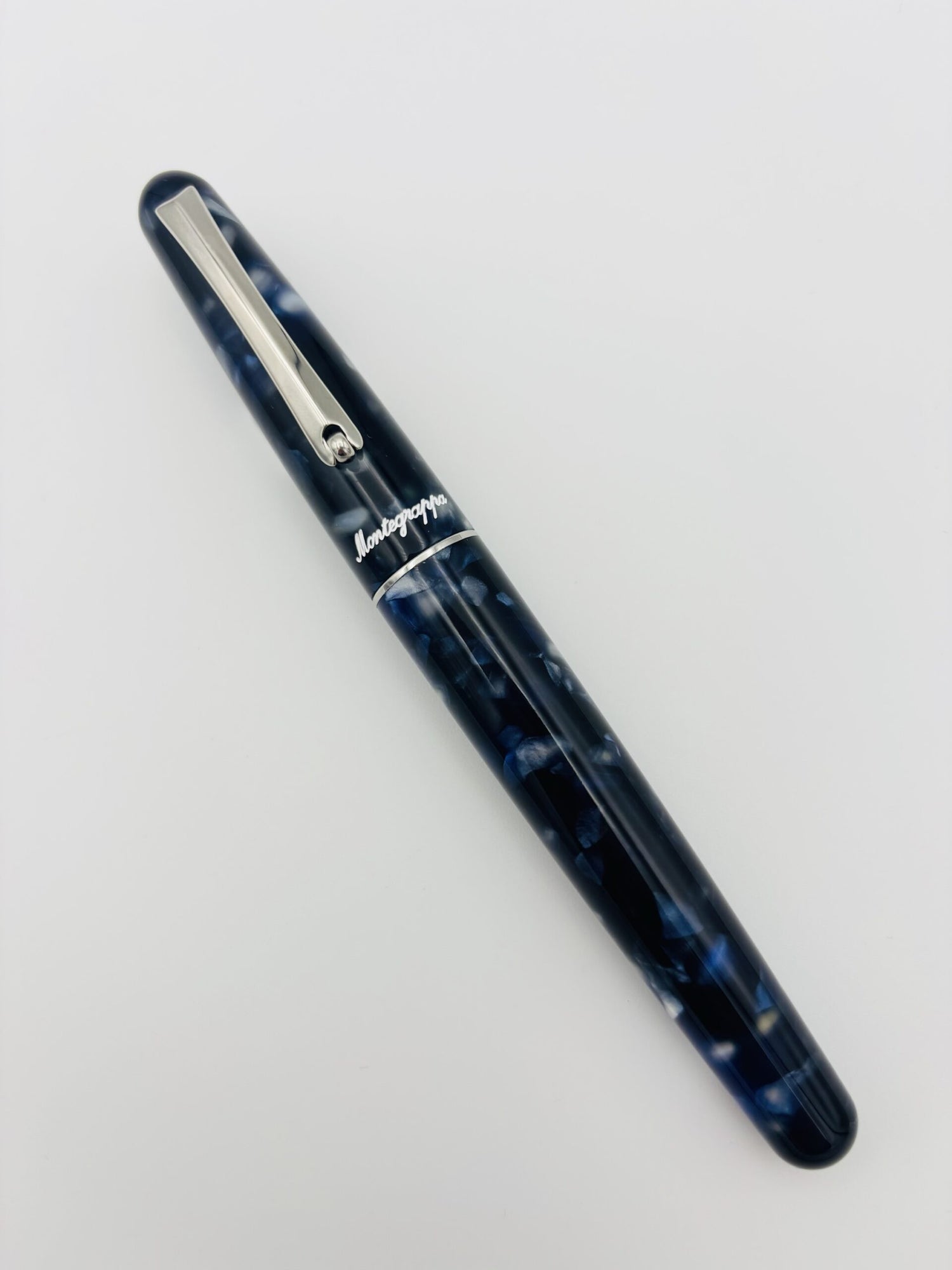 Montegrappa Elmo 01 Stonewash Blue - Medium Steel Nib