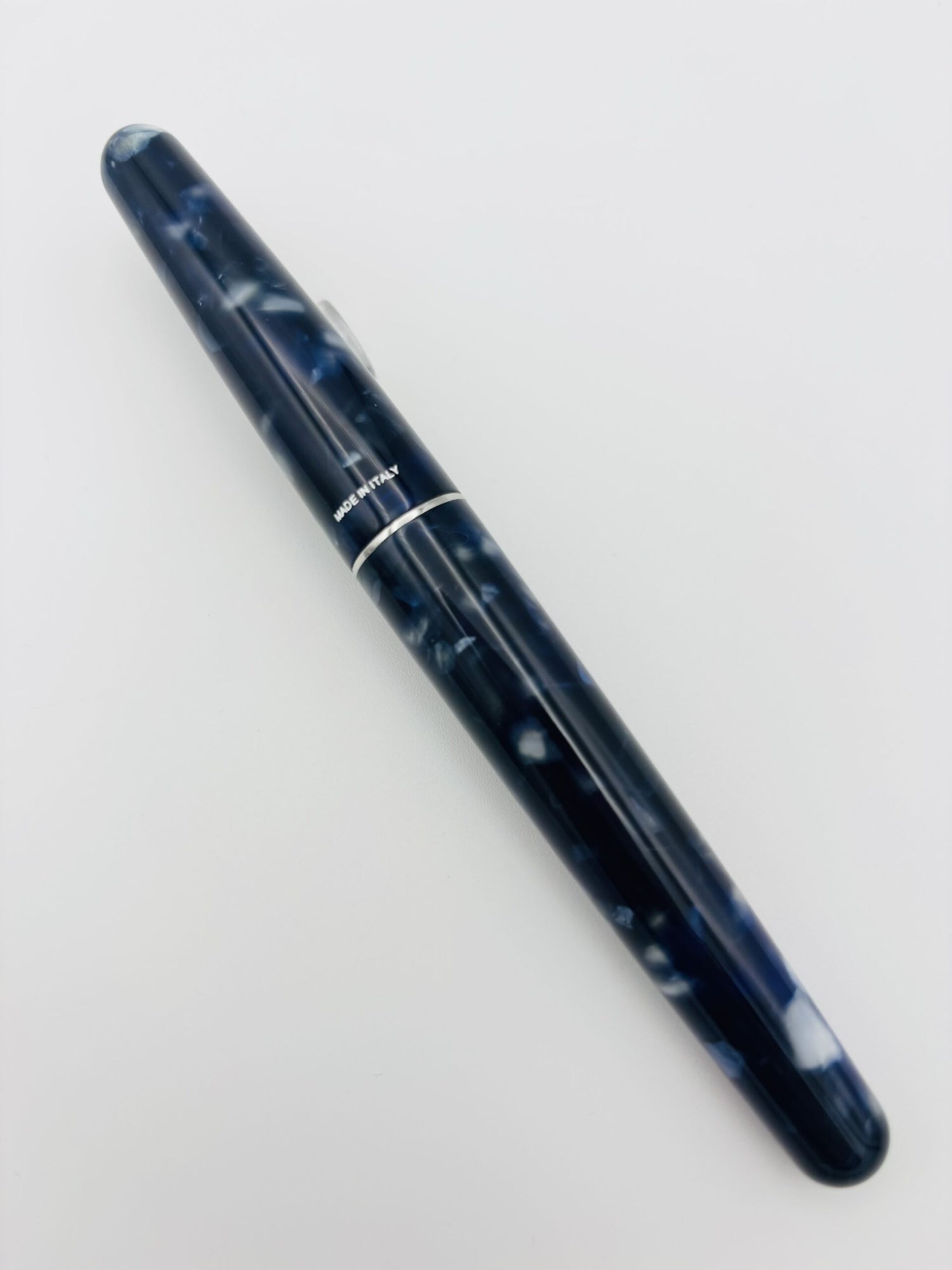 Montegrappa Elmo 01 Stonewash Blue - Medium Steel Nib
