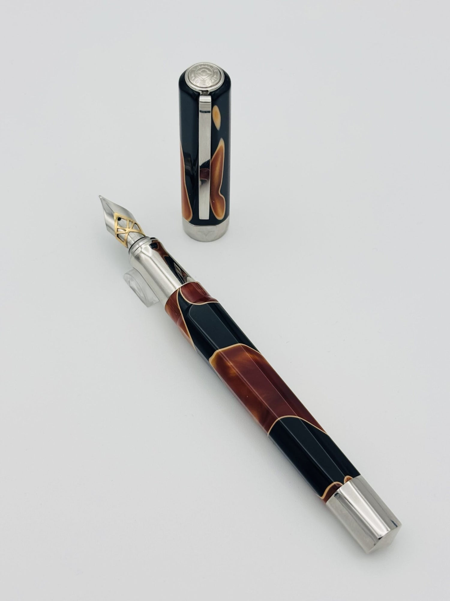 Visconti Vertigo Orange - Medium Steel Nib
