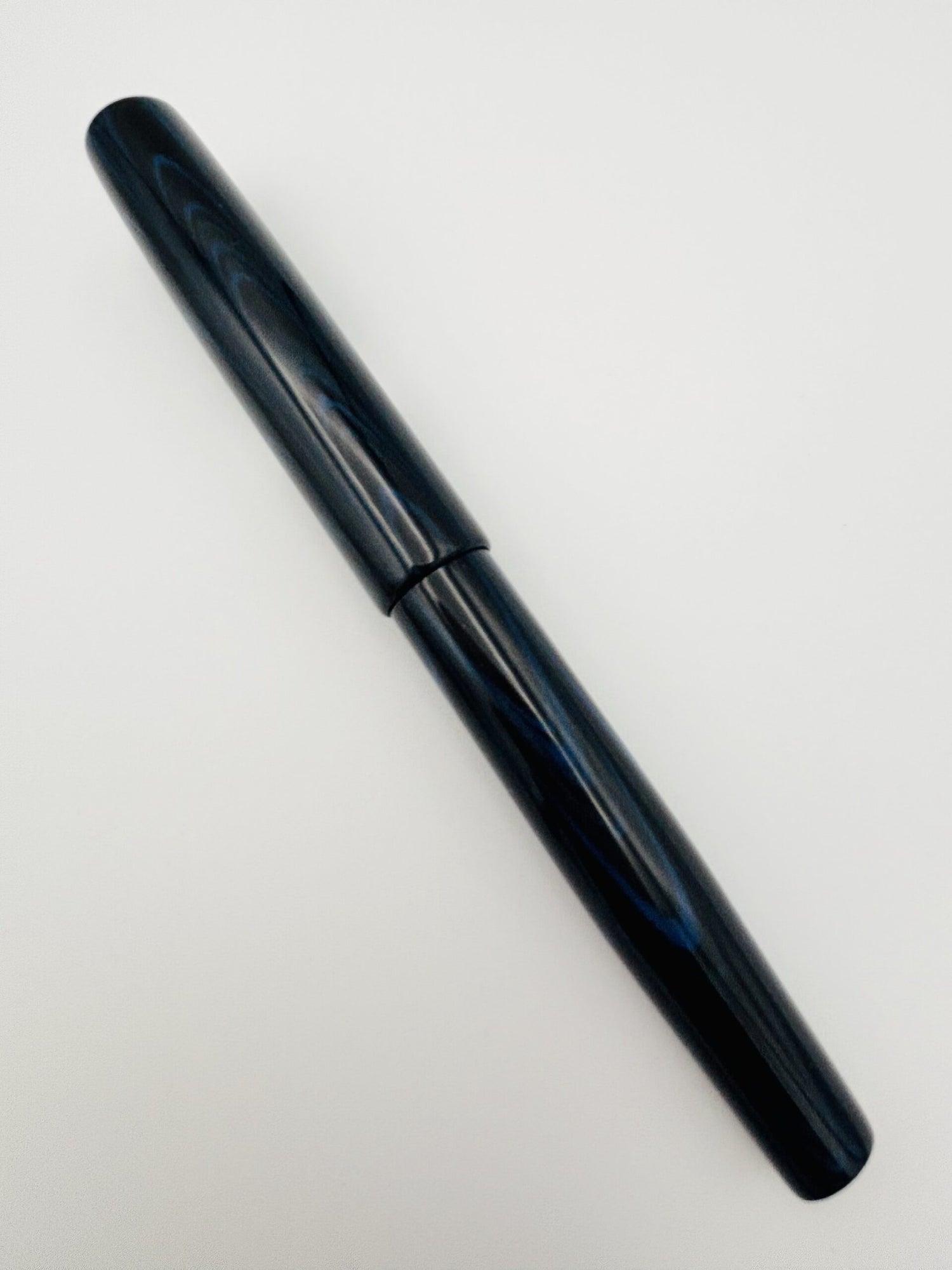 Lotus PCP Ocelot Blue Ripple - 18k Medium Cartier Nib