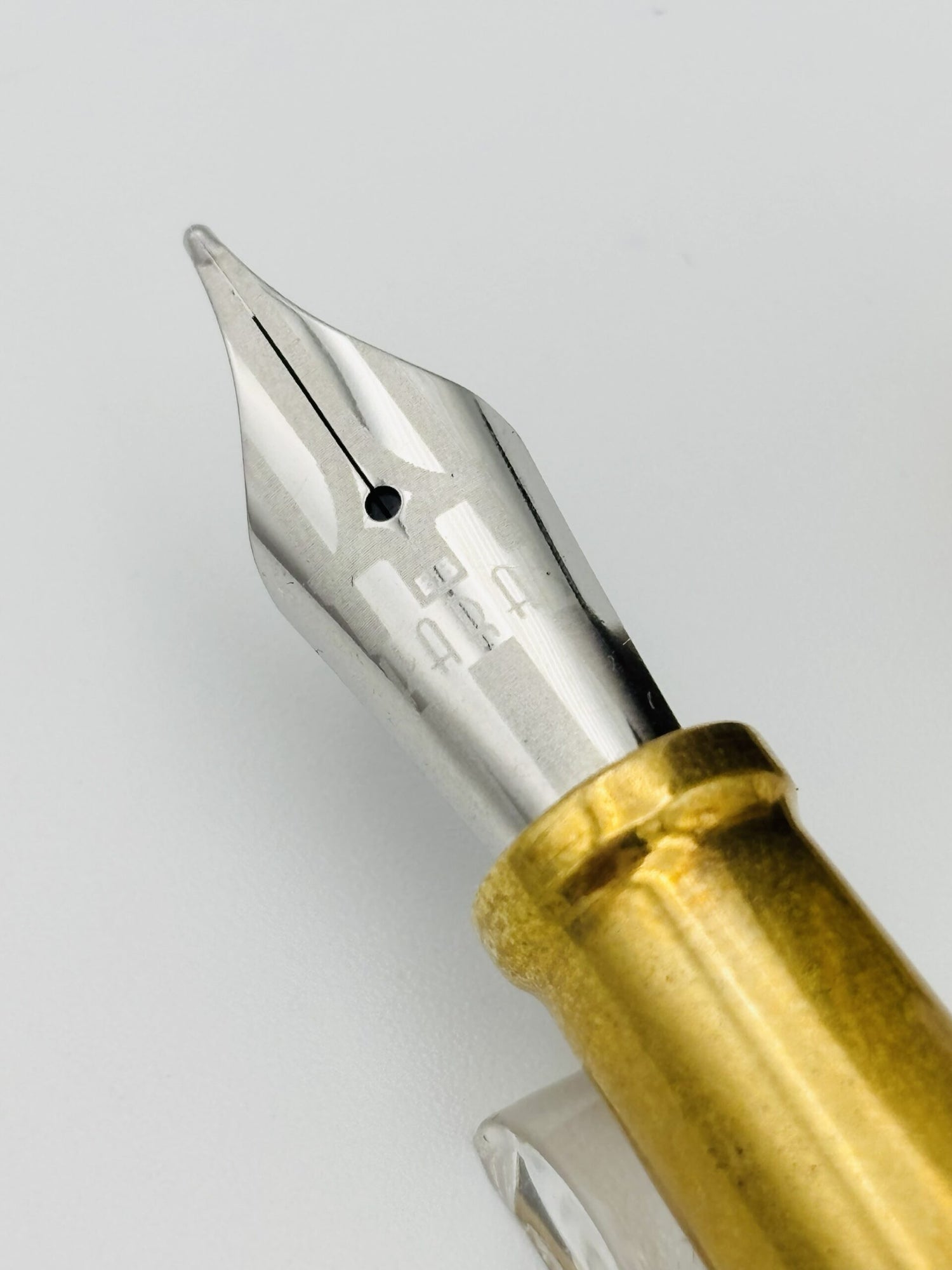 Brute Force Design Rosewood Brass - Double Broad Steel Nib