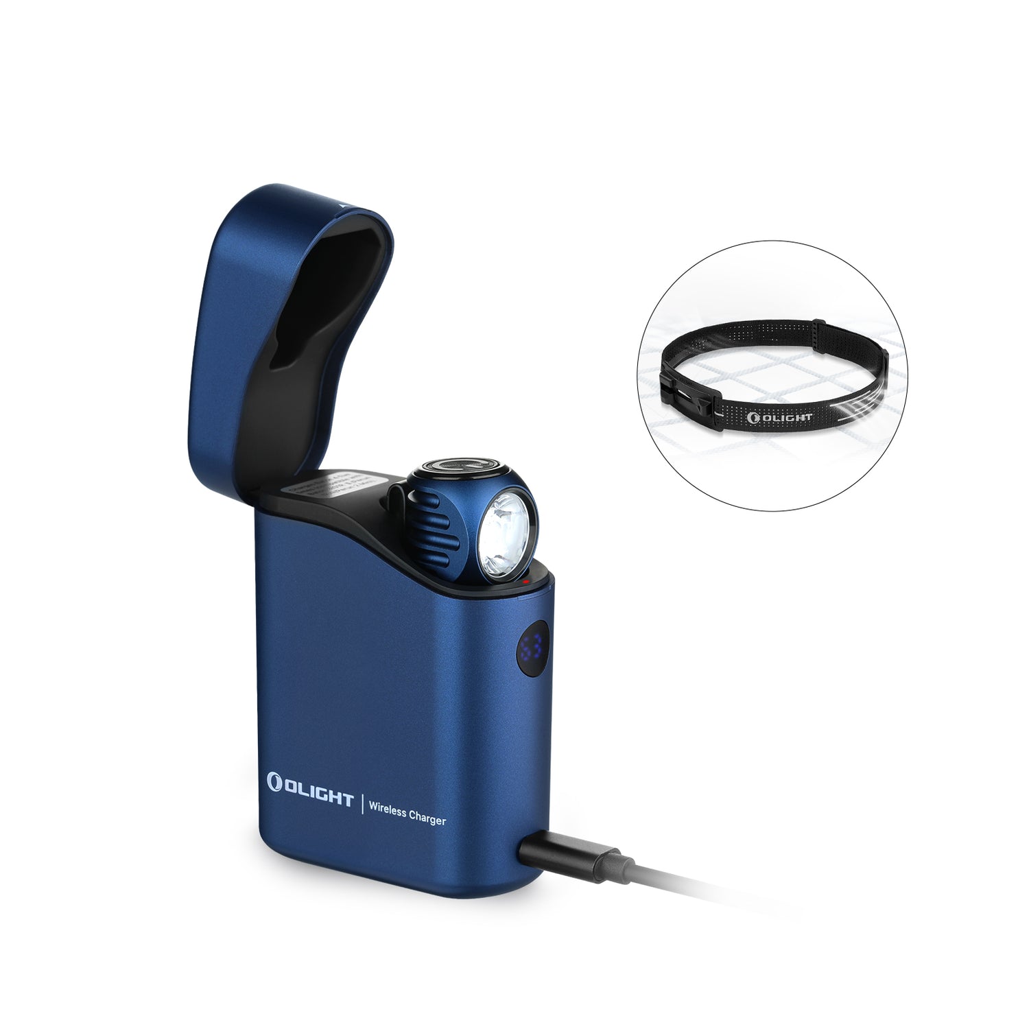Olight Perun 3 Mini Headlamp & Flashlight with Red and White Light