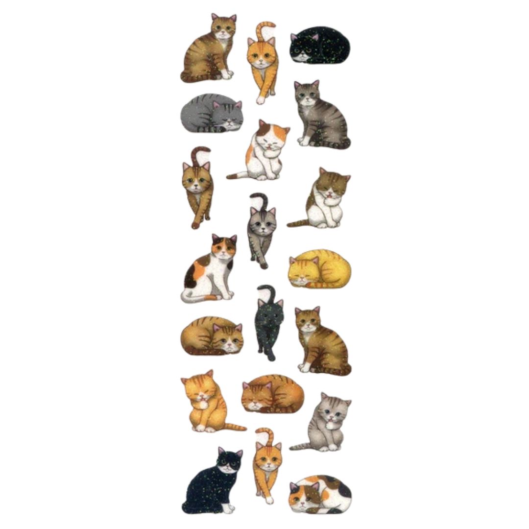 Sticker Fun - Sparklies Cats 3