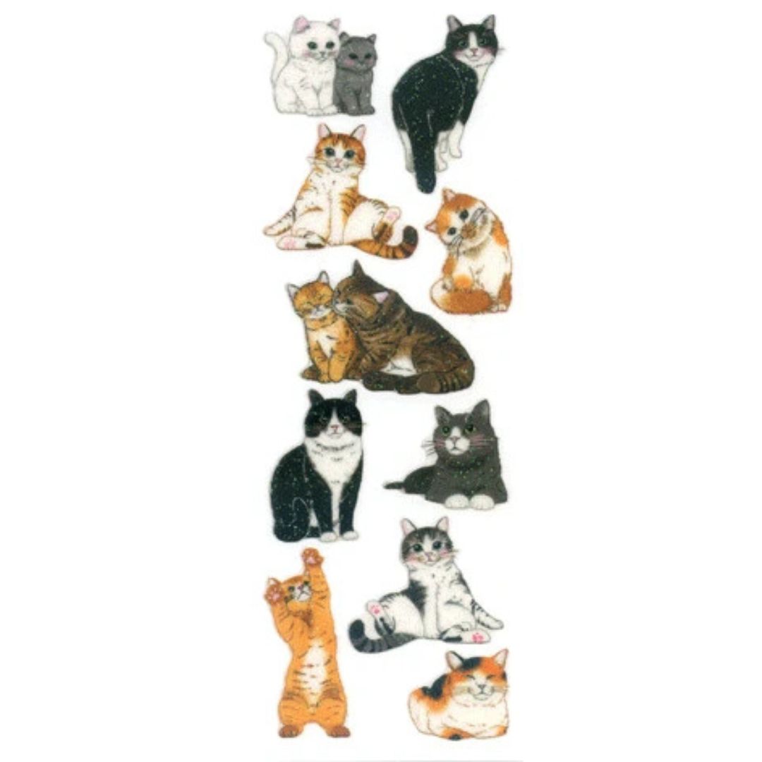 Sticker Fun - Sparklies Cats