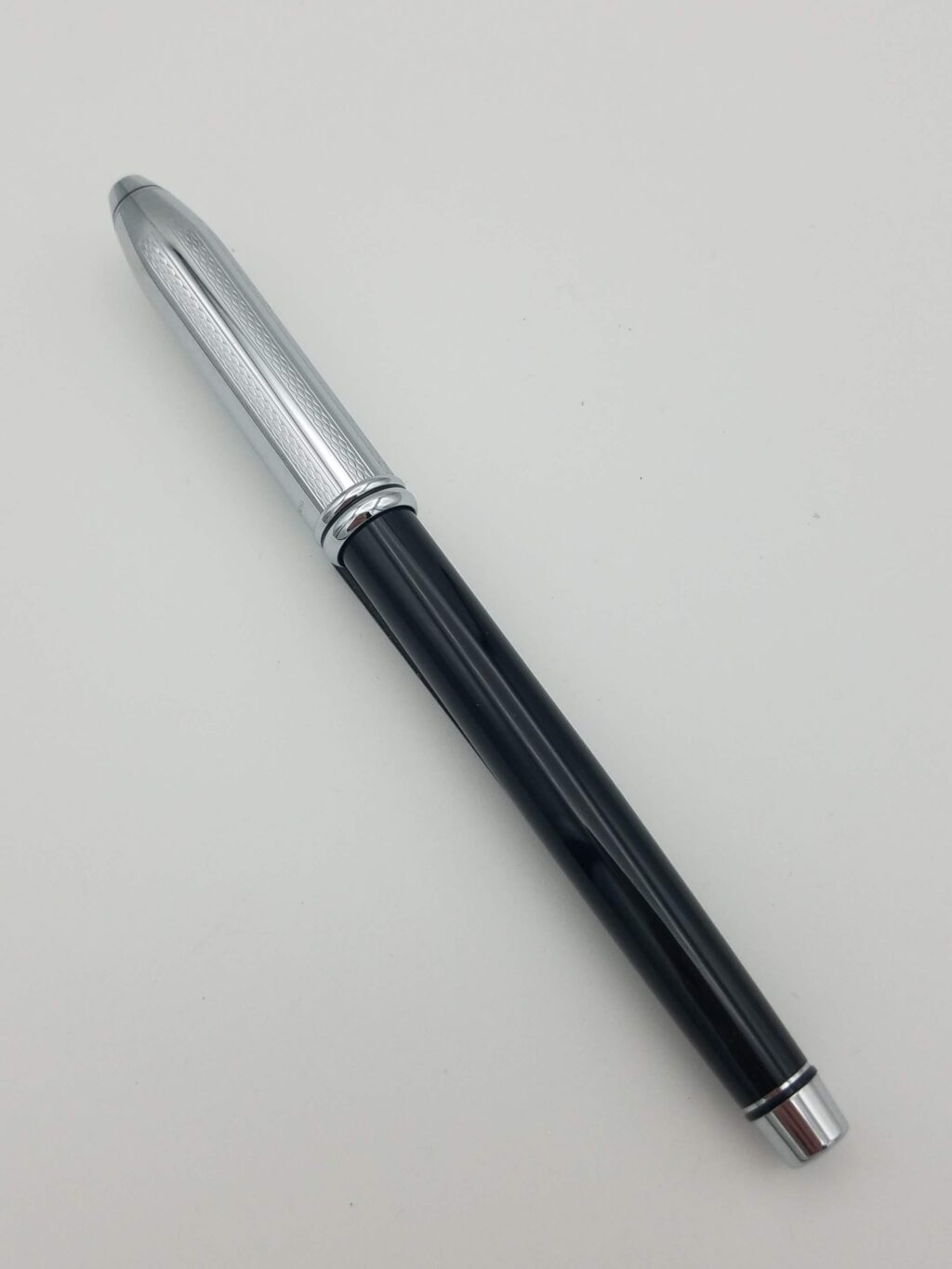 Cross Townsend Black and Silver – Medium Steel Nib - Pen Realm