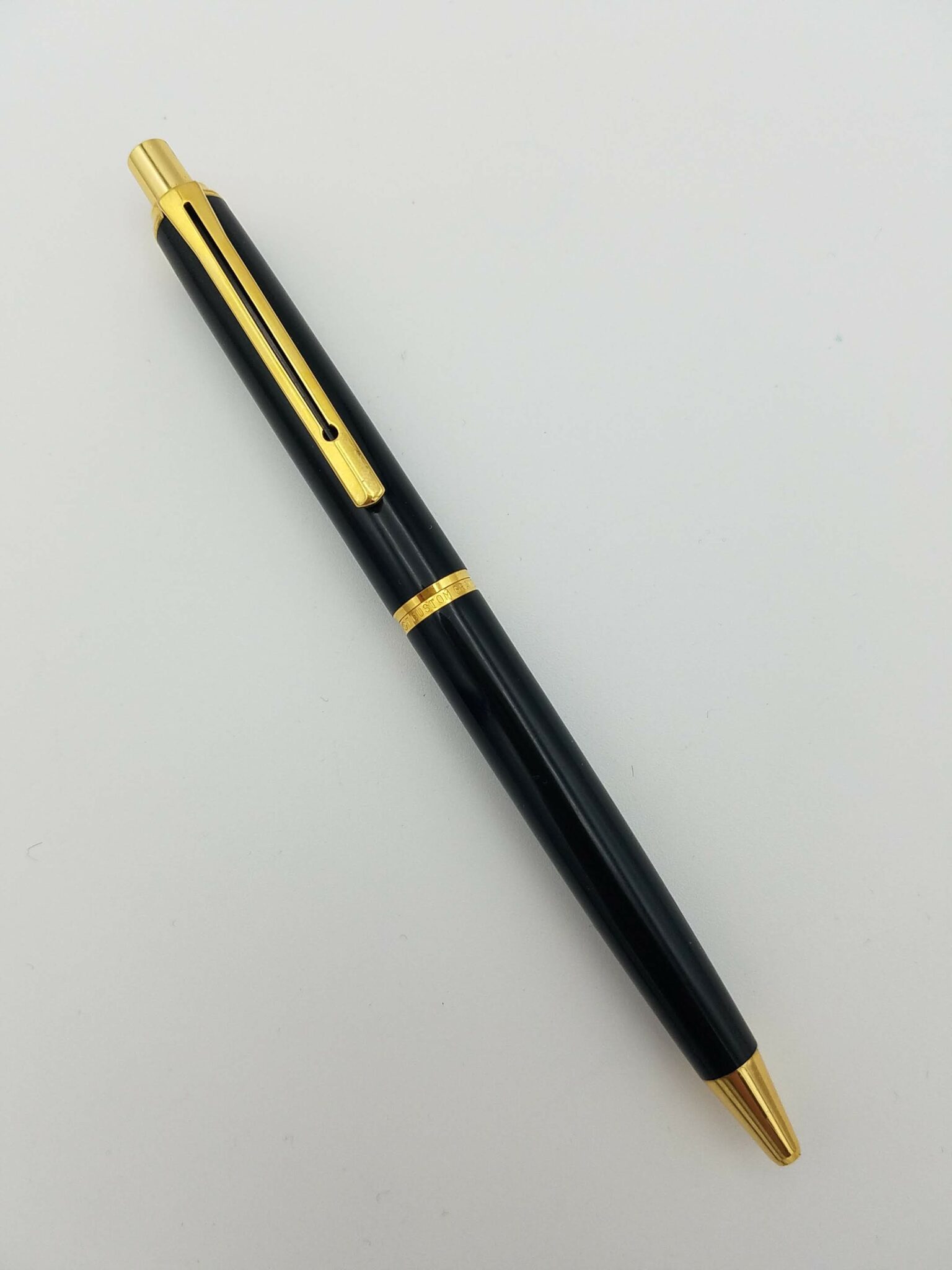 Pilot Custom Grandee Ballpoint Pen Black & Gold - Pen Realm