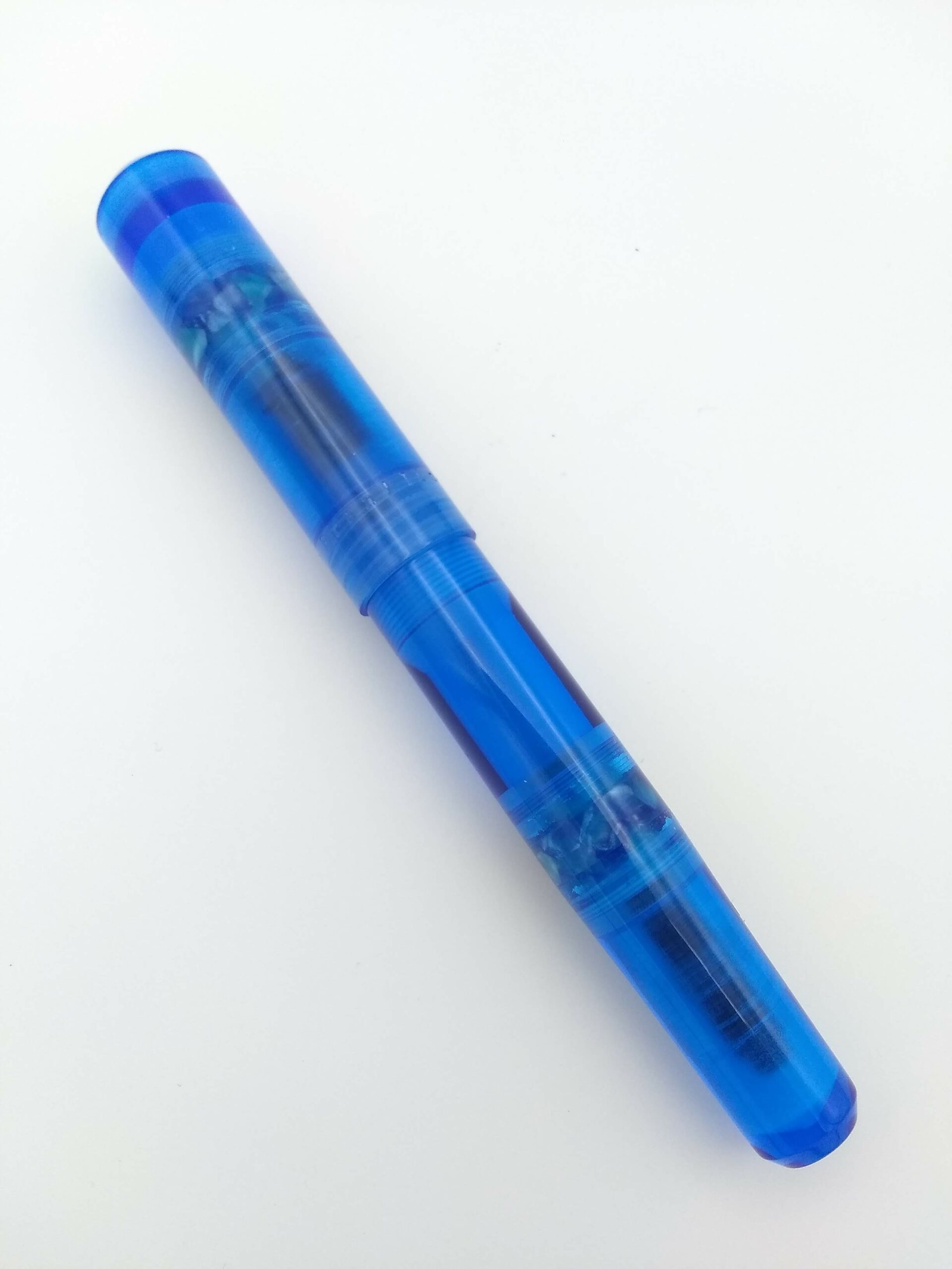 Franklin Christoph 19 Blue – Broad Steel Nib - Pen Realm